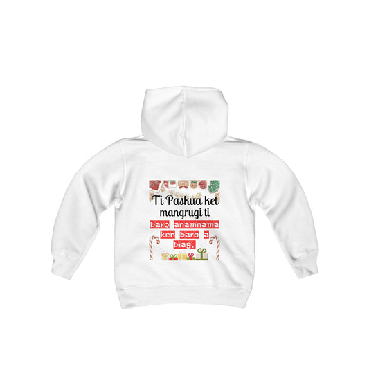 Ti Paskua ketmangrugi baro anamnama ken baro a biag - Kids Hooded Sweatshirt