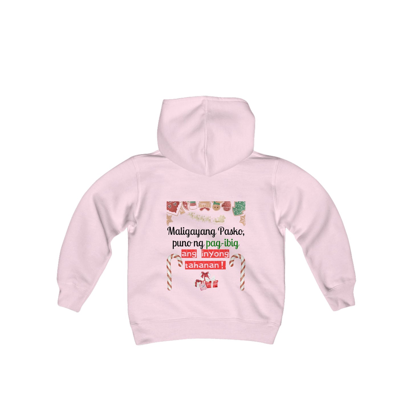 Maligayang Pasko, puno ng pag-ibig ang inyong tahanan - Kids Hooded Sweatshirt