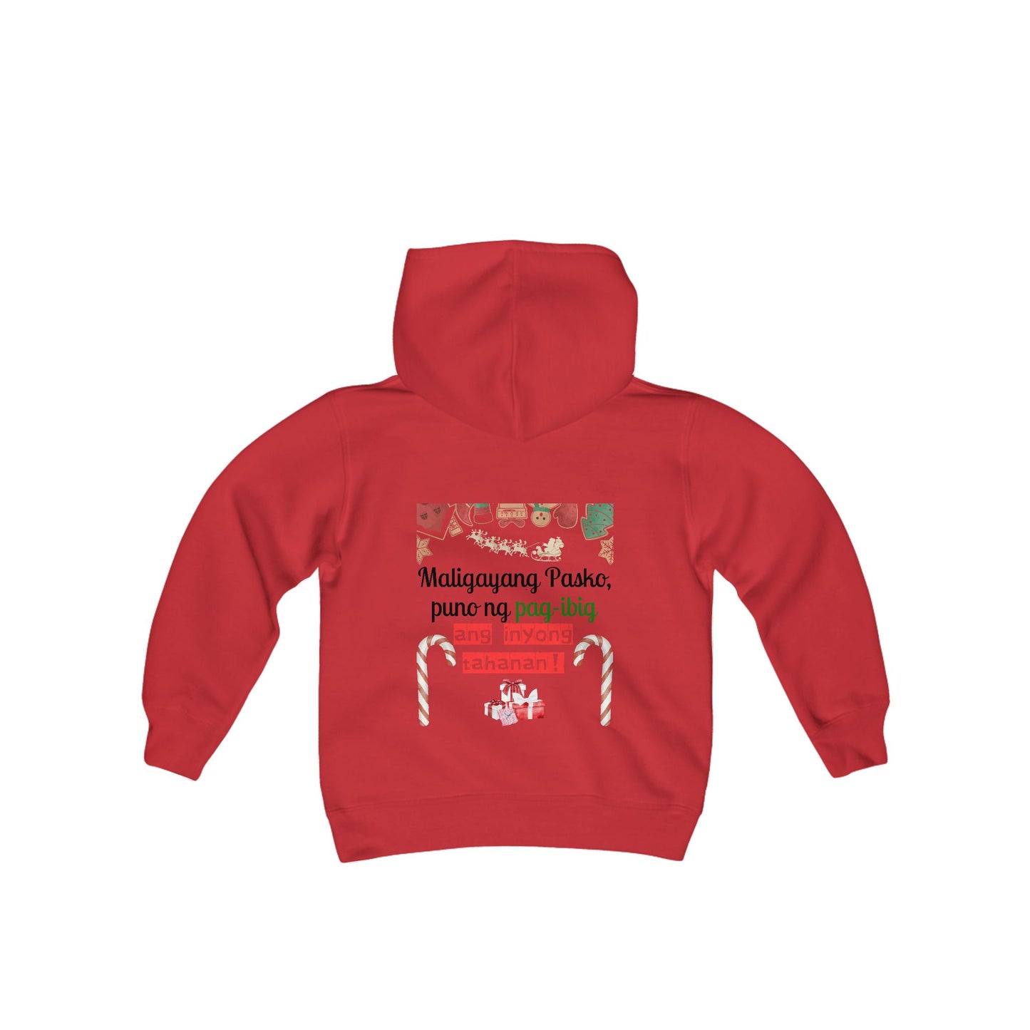 Maligayang Pasko, puno ng pag-ibig ang inyong tahanan - Kids Hooded Sweatshirt