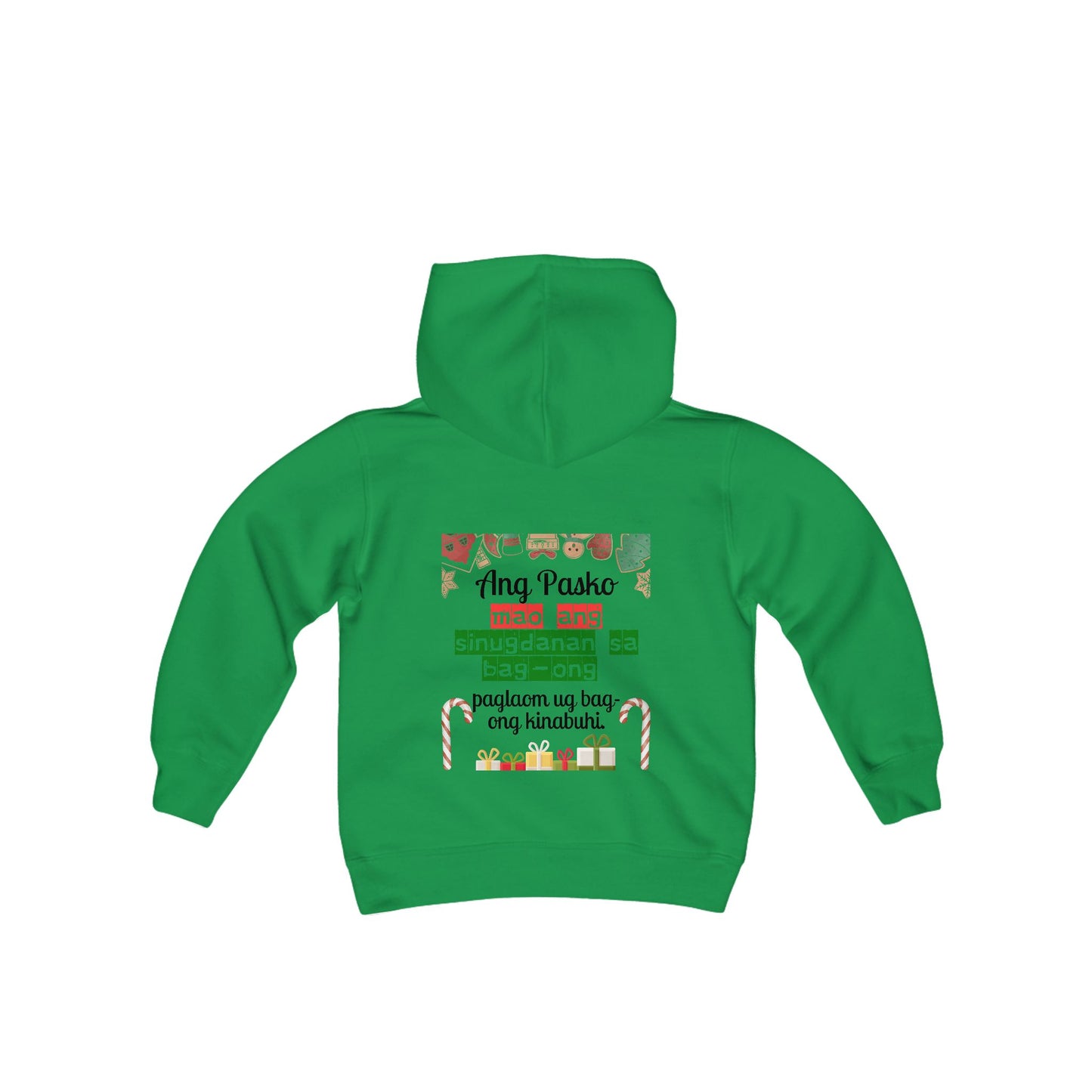 Ang Pasko mao ang sinugdanan sa bag-ong paglaom ug bag-ong kinabuhi - Kids Hooded Sweatshirt