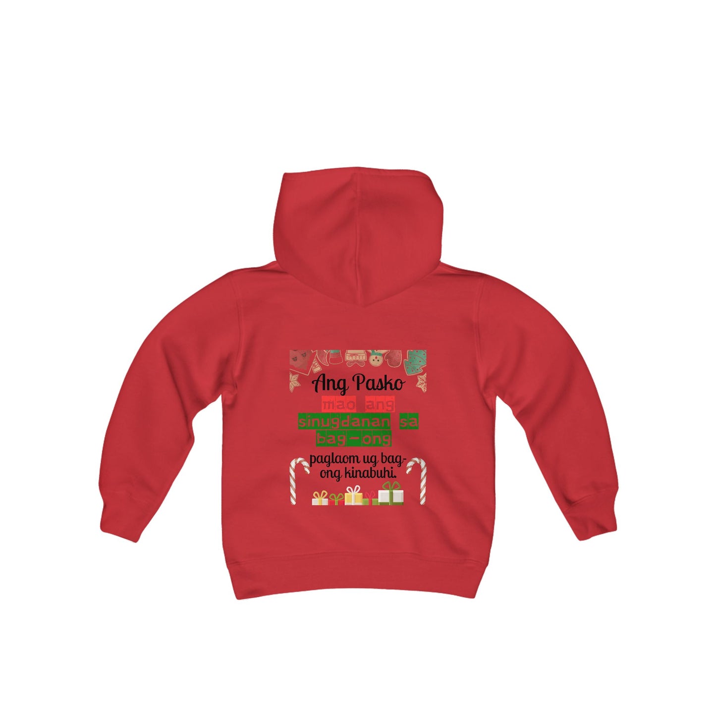 Ang Pasko mao ang sinugdanan sa bag-ong paglaom ug bag-ong kinabuhi - Kids Hooded Sweatshirt