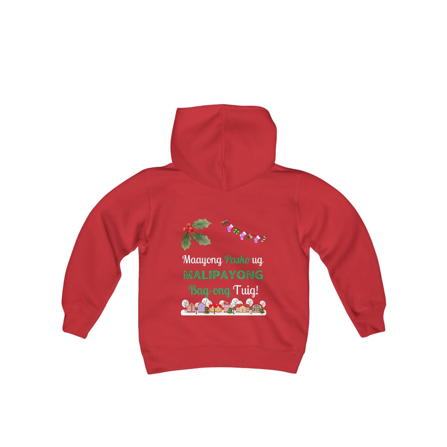 Maayong Pasko ug Malipayong bag-ong Tuig - Kids Hooded Sweatshirt